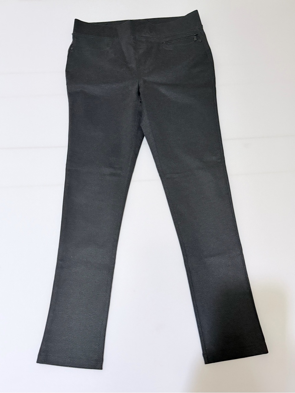 DKNY Black Spandex Slip On Skinny Pants